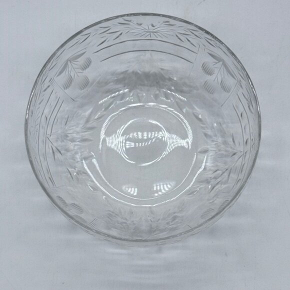 Vintage Delicate Etched Crystal  Candy/Nut/Trinket Bowl 4.5" in diameter - Picture 4 of 8